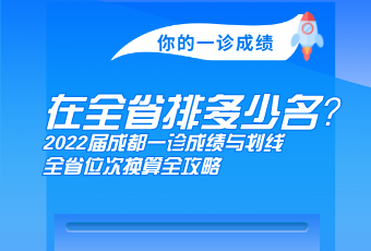 你的一診成績，在全省多少名？2022屆成都一診成績與劃線、全省位次換算全攻略